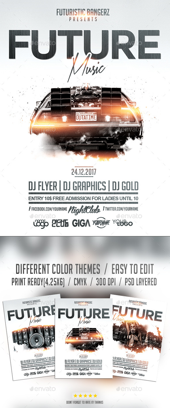 Future Music | Flyer PSD Template - Events Flyers