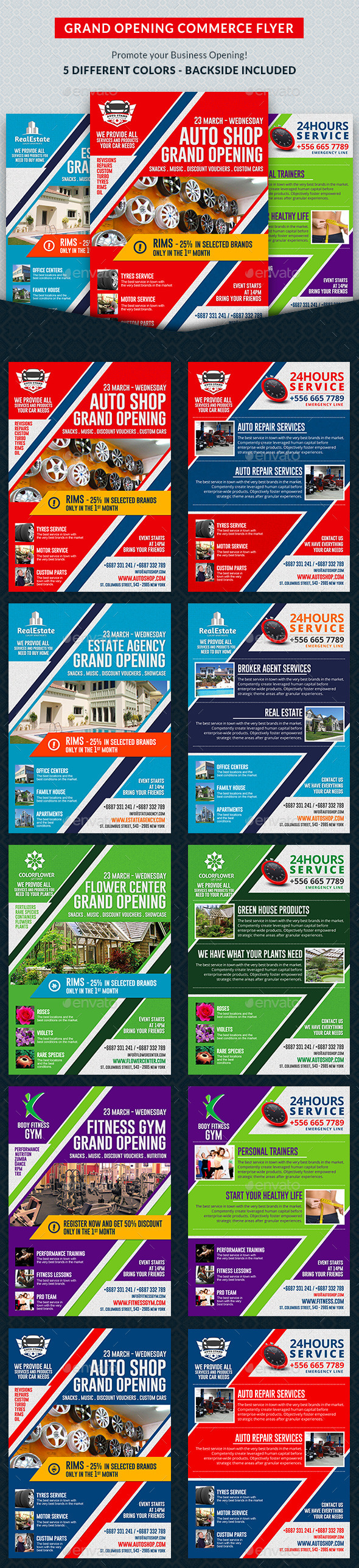 Agency & Shop Grand Opening Commerce Flyer - Commerce Flyers