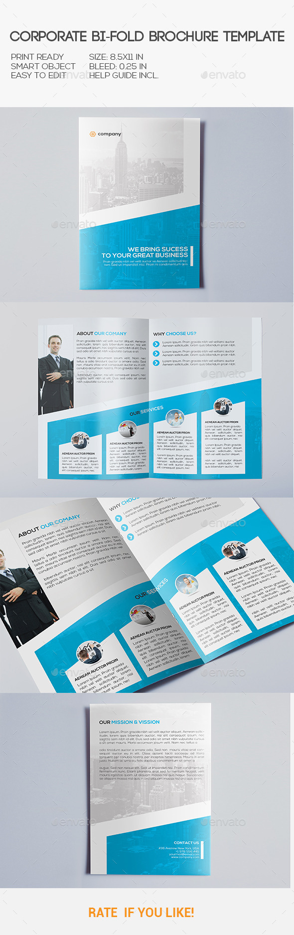 Corporate Bi-Fold Brochure - Corporate Brochures