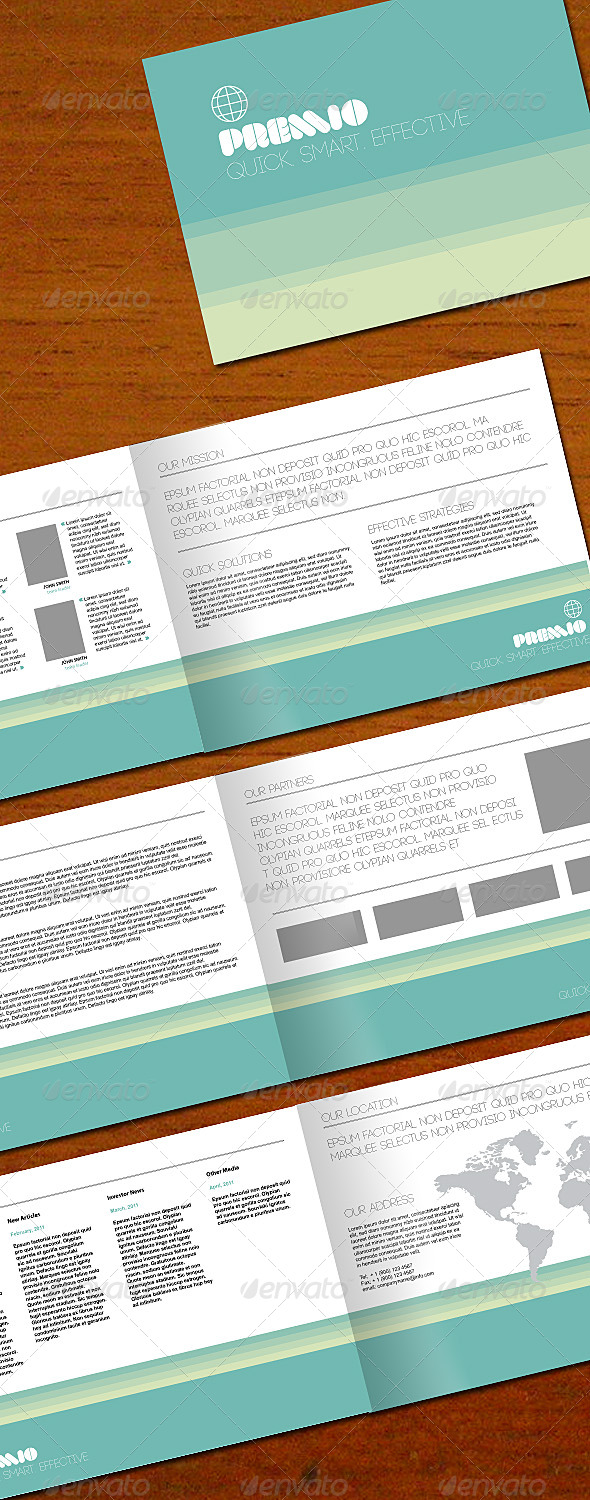 Premio 8-page brochure - Corporate Brochures