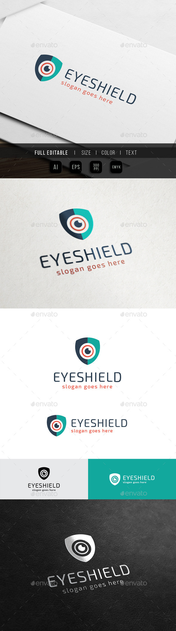 Eye Shield - Protection - Symbols Logo Templates