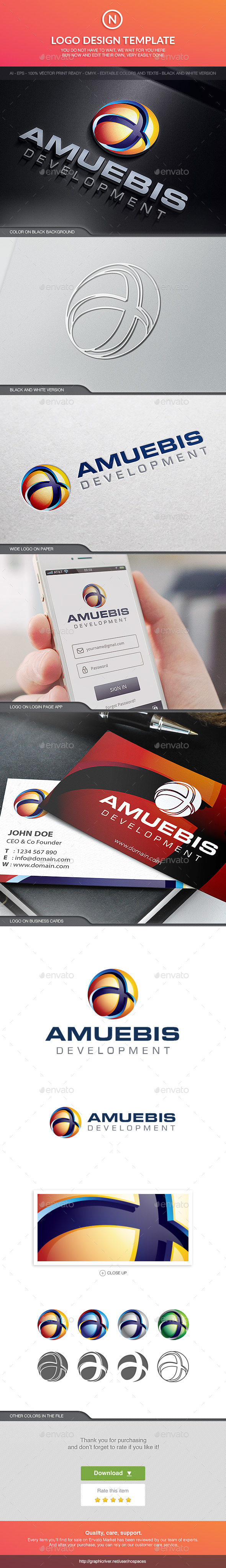 Amuebis Tech Sphere - Abstract Logo Templates