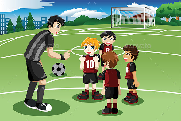 Little Kids on Soccer Field - Sports/Activity Conceptual