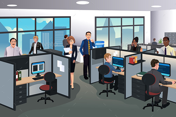 People Working in the Office - Business Conceptual