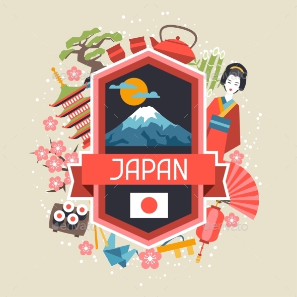Japan Background Design - Travel Conceptual