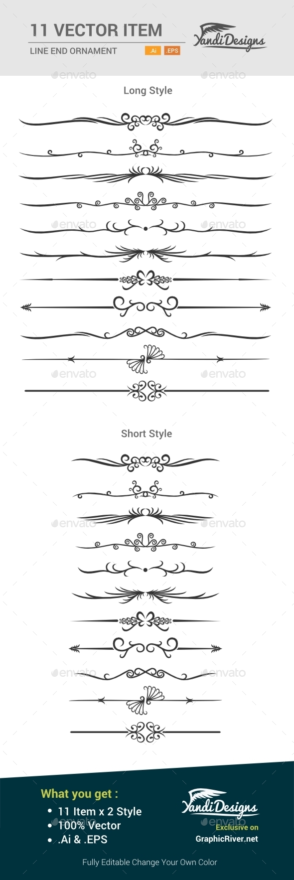 Line Ornament - Decorative Vectors