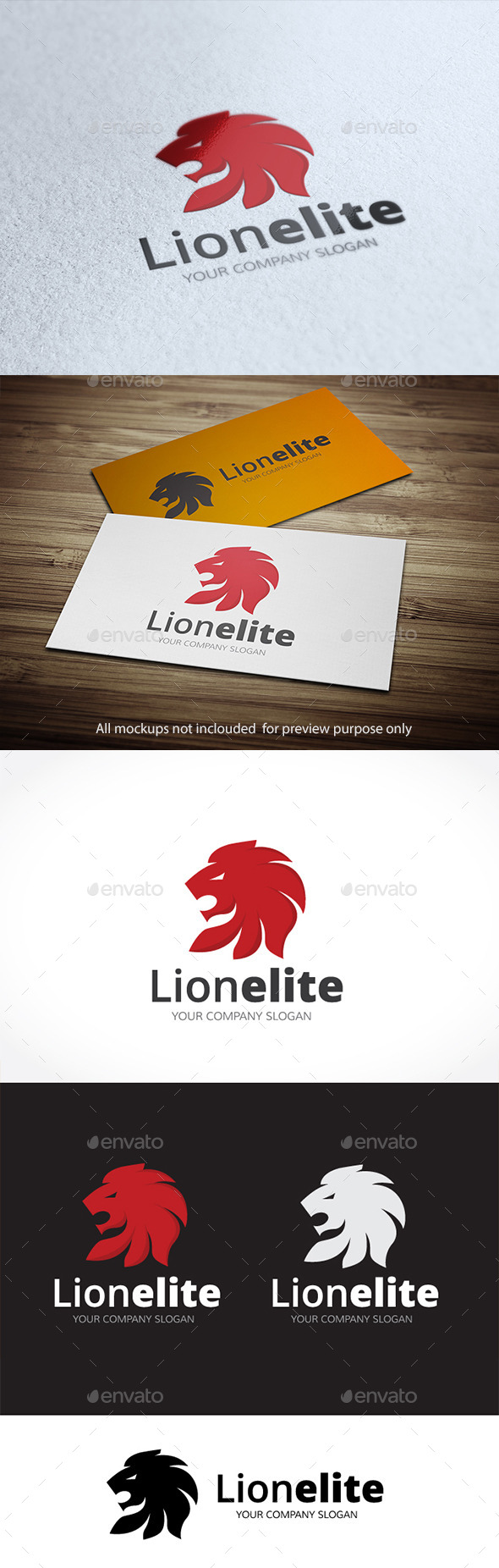 Lion Elite - Animals Logo Templates