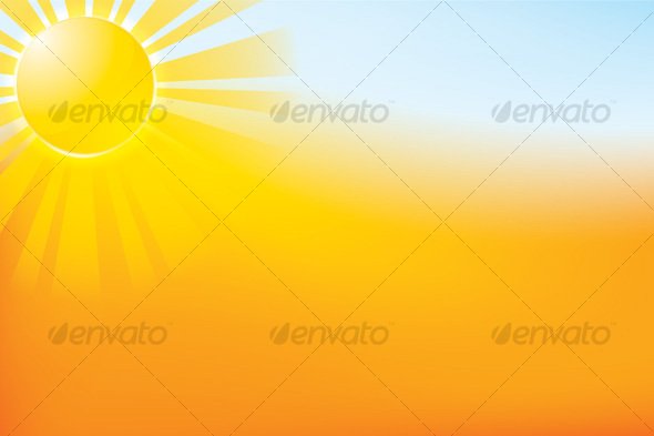 Sun Landscape - Backgrounds Decorative