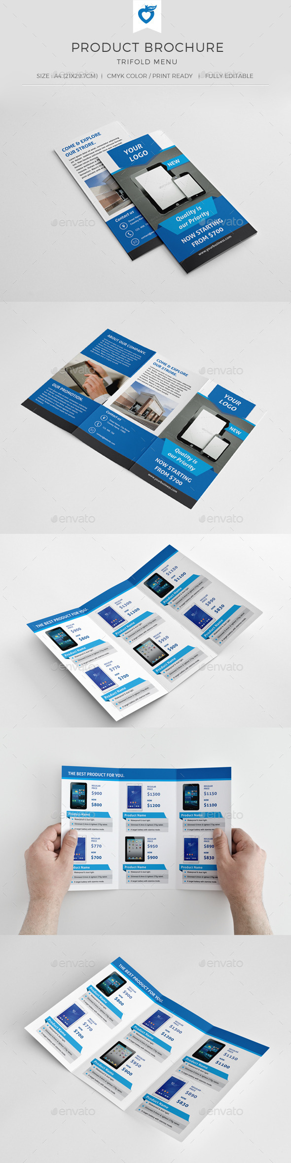 Product Trifold Brochure - Corporate Brochures