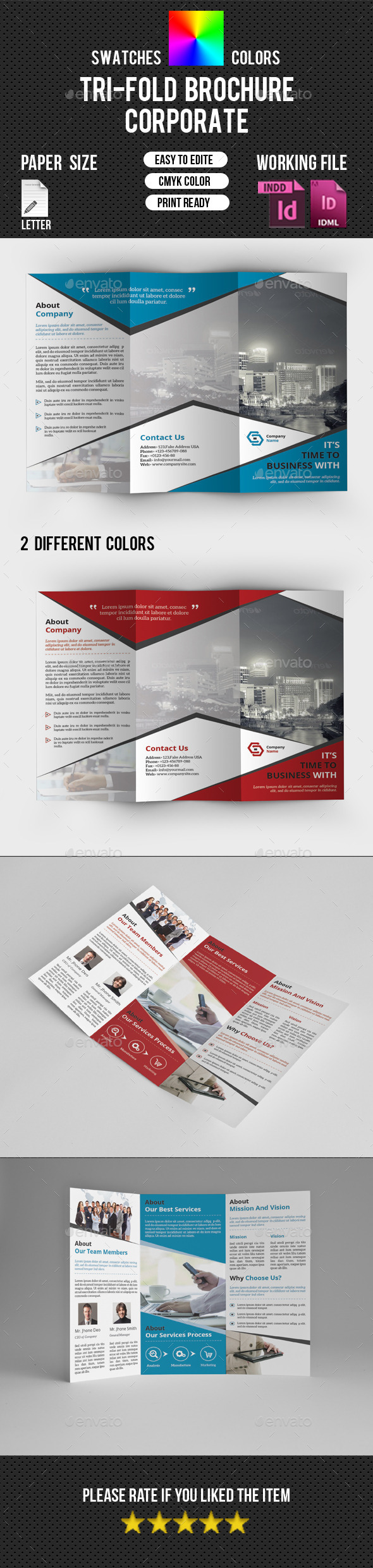 Corporate Trifold Brochure-V225 - Corporate Brochures