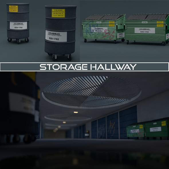 Storage Hallway - 3Docean 10529818