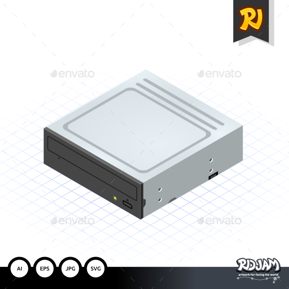 Isometric Disc Drive - Computers Technology