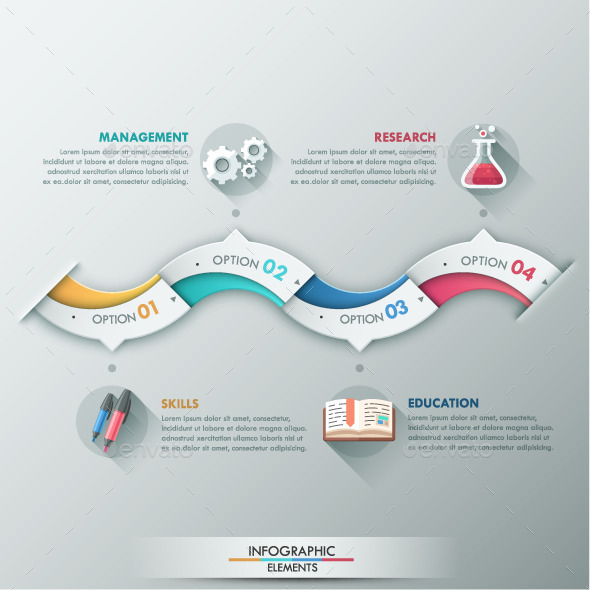 Modern Infographic Options Template - Infographics