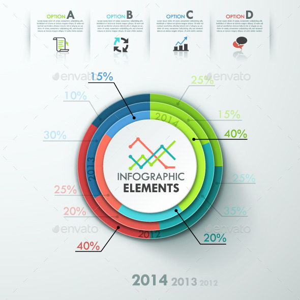Modern Infographic Pie Charts - Infographics