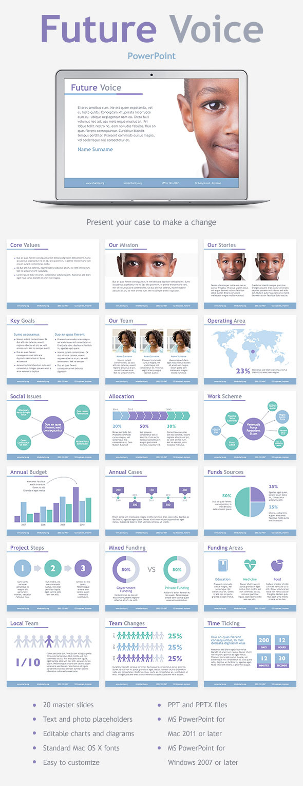 Future Voice PowerPoint Template - PowerPoint Templates Presentation Templates