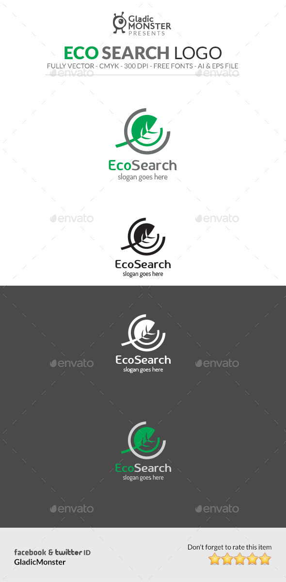 Eco Search Logo - Symbols Logo Templates