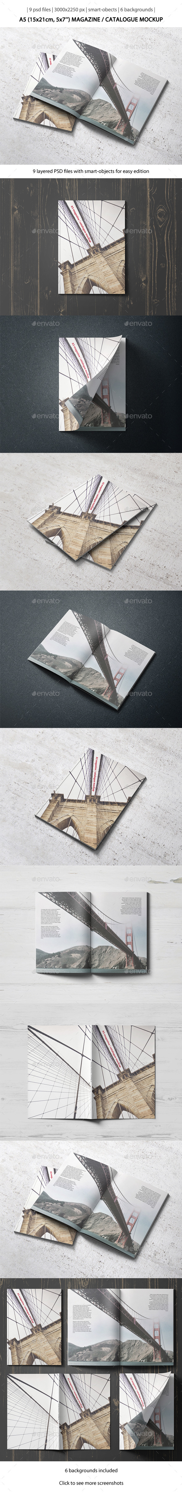 A5 Magazine / Catalogue Mockup - Magazines Print