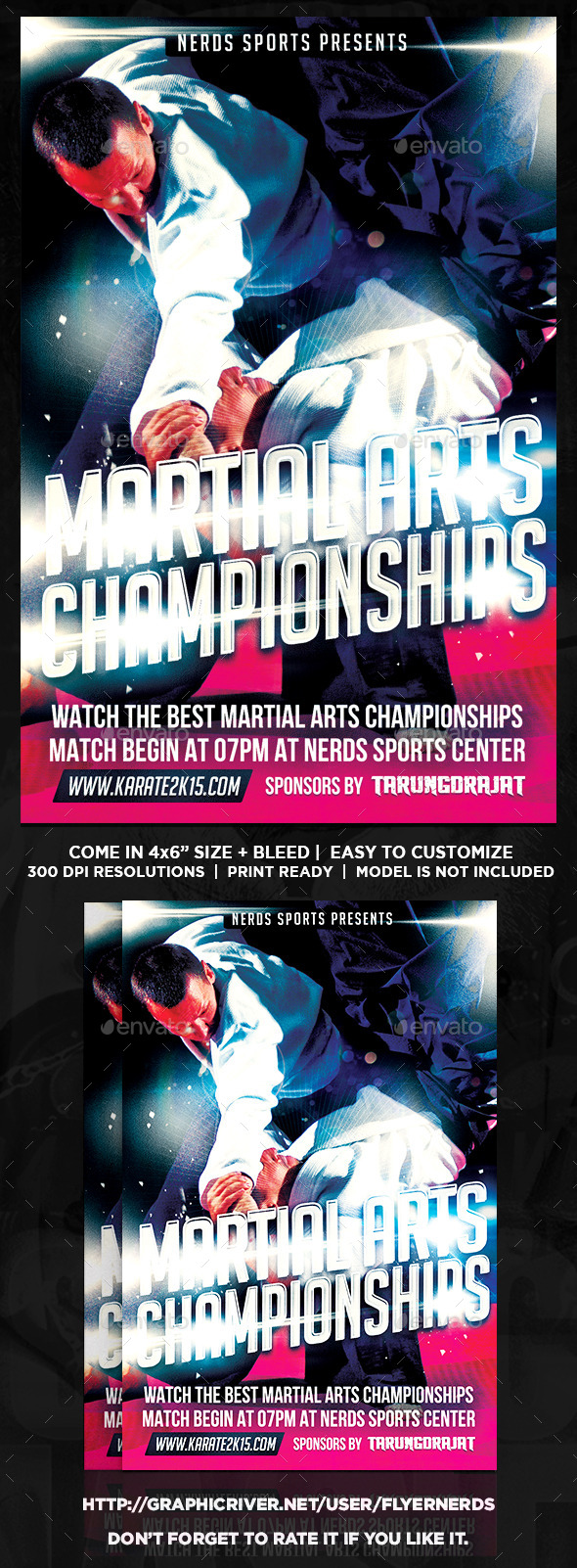 Martial Arts 2K15 Championships Sports Flyer - Sports Events