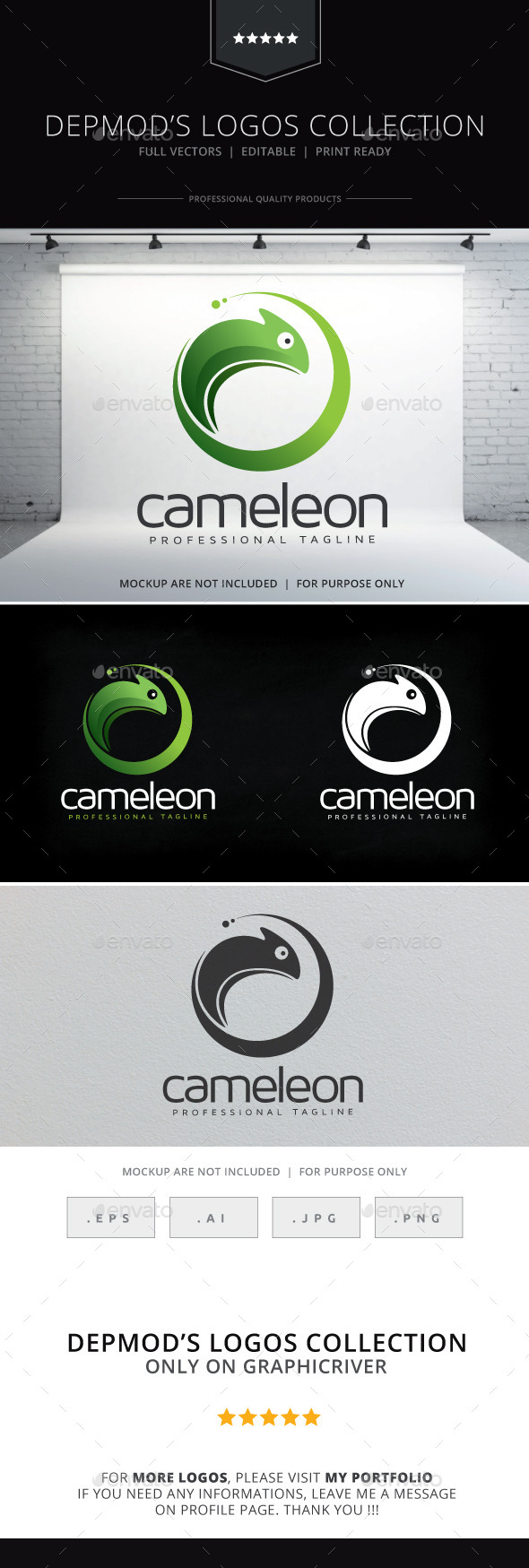 Cameleon Logo - Animals Logo Templates
