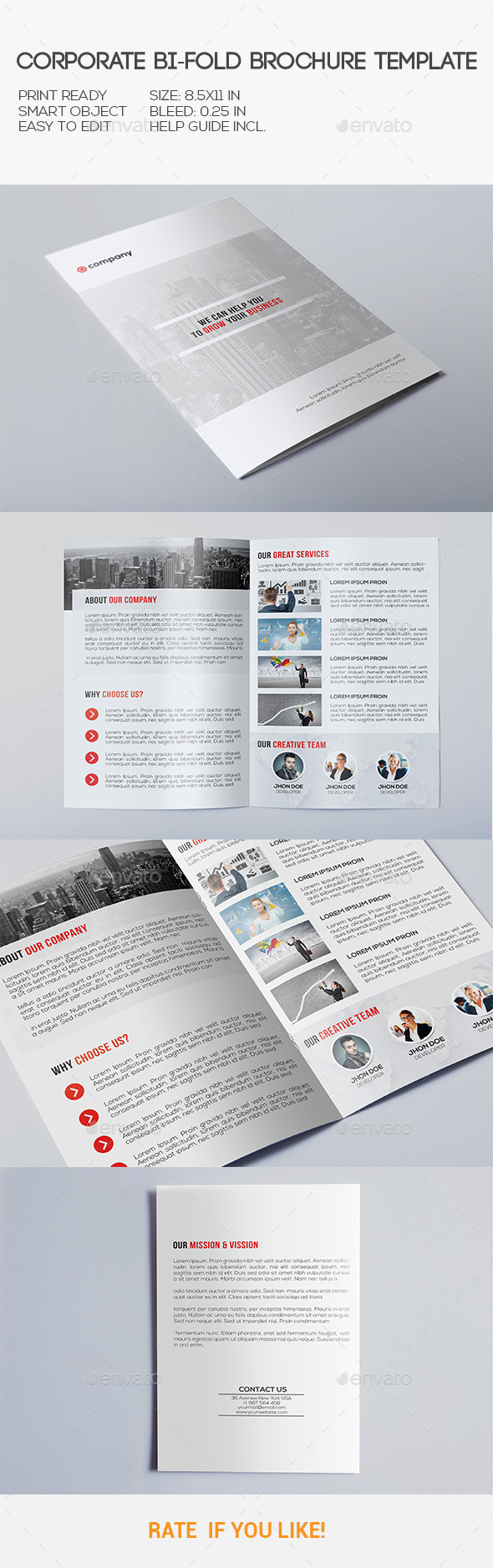 Corporate Bi-Fold Brochure - Corporate Brochures