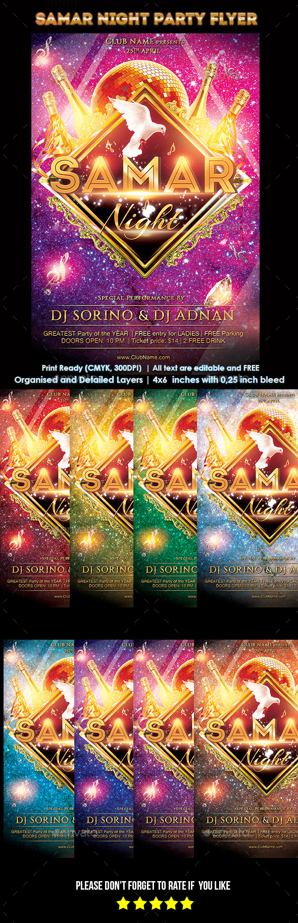 Samar Night Party Flyer - Clubs & Parties Events