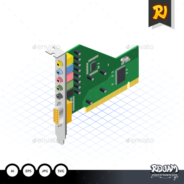 Isometric Sound Card - Computers Technology
