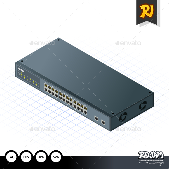 Isometric Switch with Uplink Port - Computers Technology