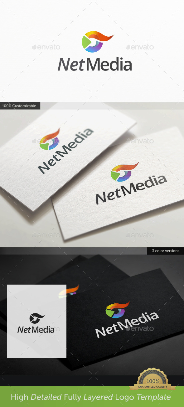 Tv Play Media Logo - Abstract Logo Templates
