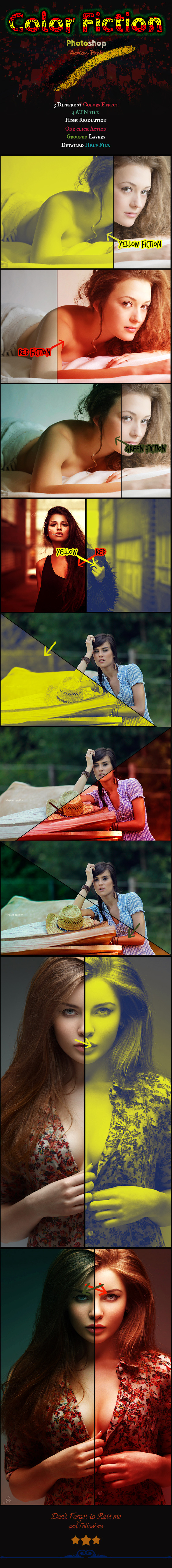 Color Fiction Action - Photo Effects Actions