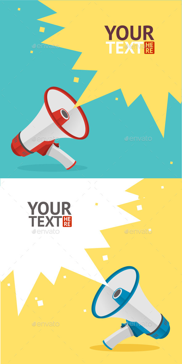 Megaphone Card - Business Conceptual