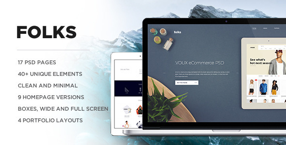 Folks PSD - ThemeForest 10540716