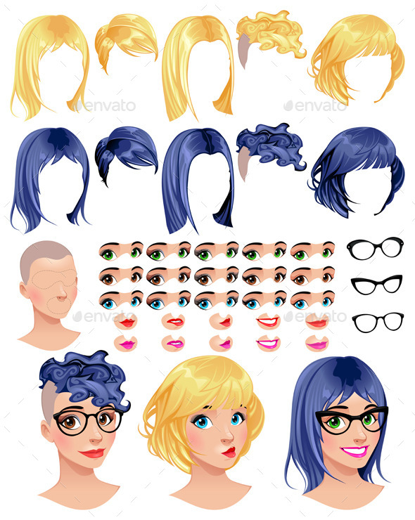 Fashion Female Avatars - People Characters