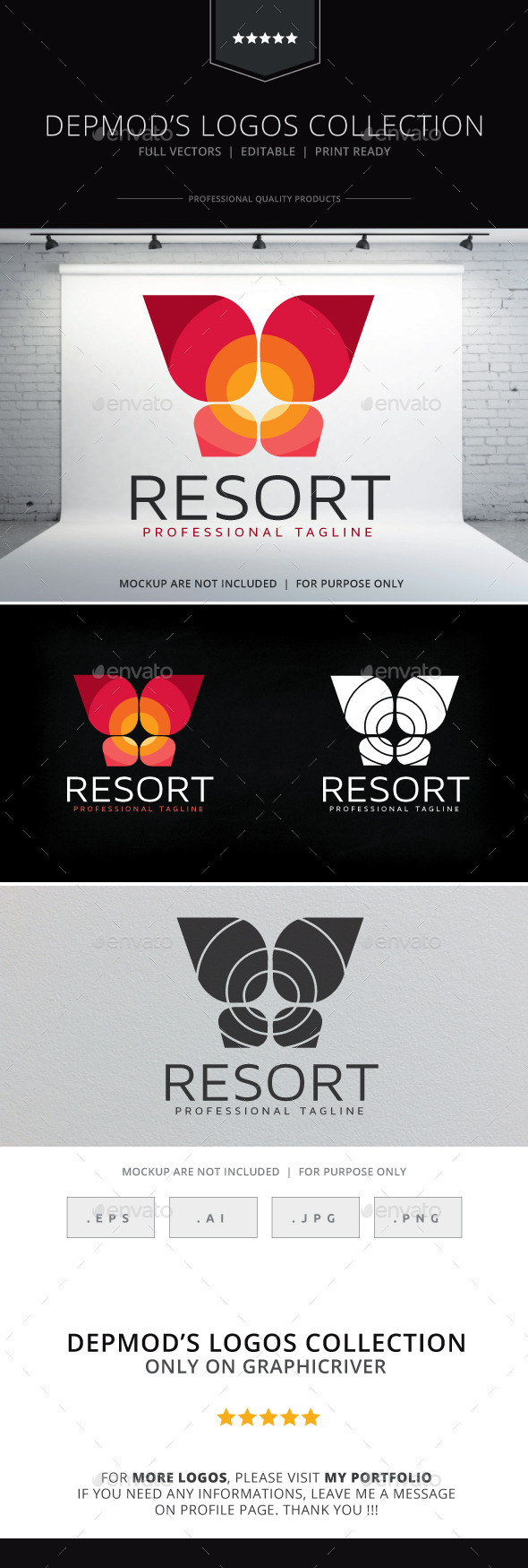Resort Logo - Abstract Logo Templates