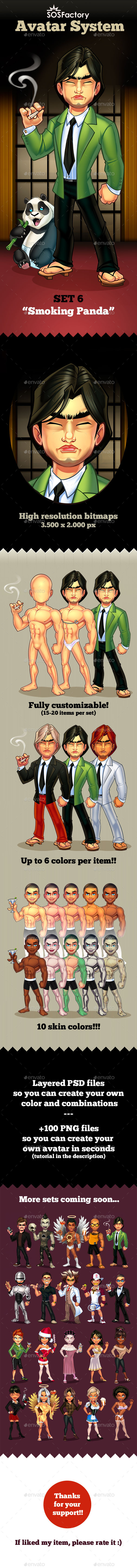 Avatar System: Set 06 - Characters Illustrations