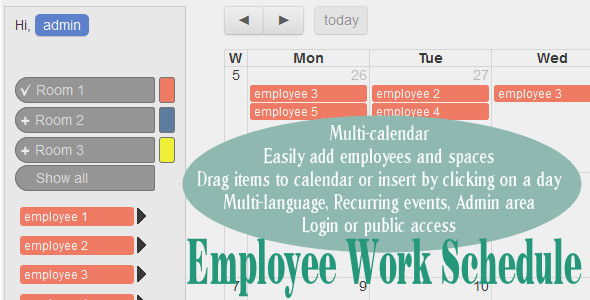 staff scheduling calendar