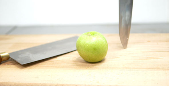 Kitchen Knives And Apple alt