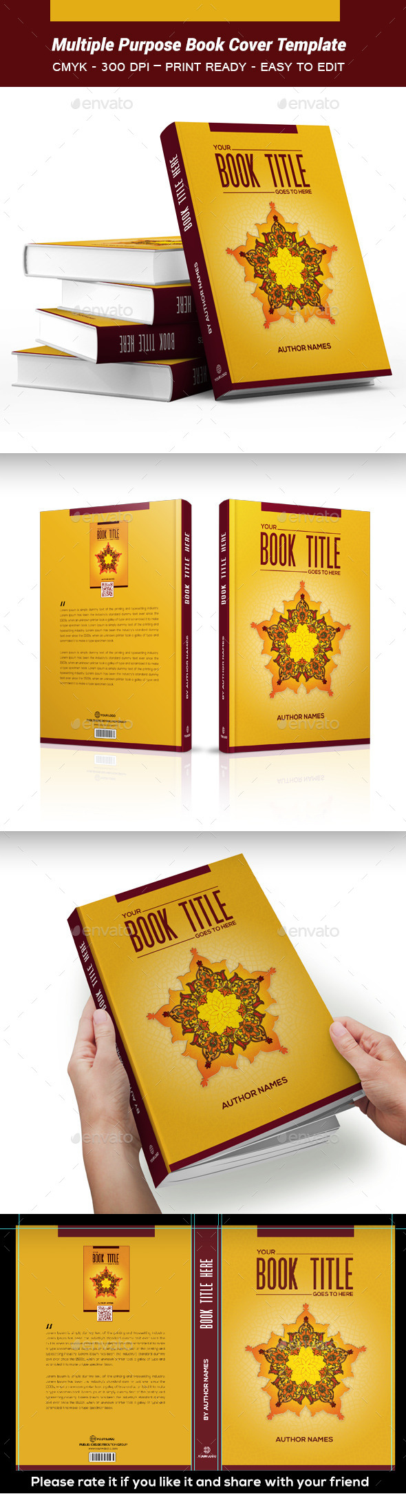 Multiple Purpose Book Cover Template 03 - Print Templates
