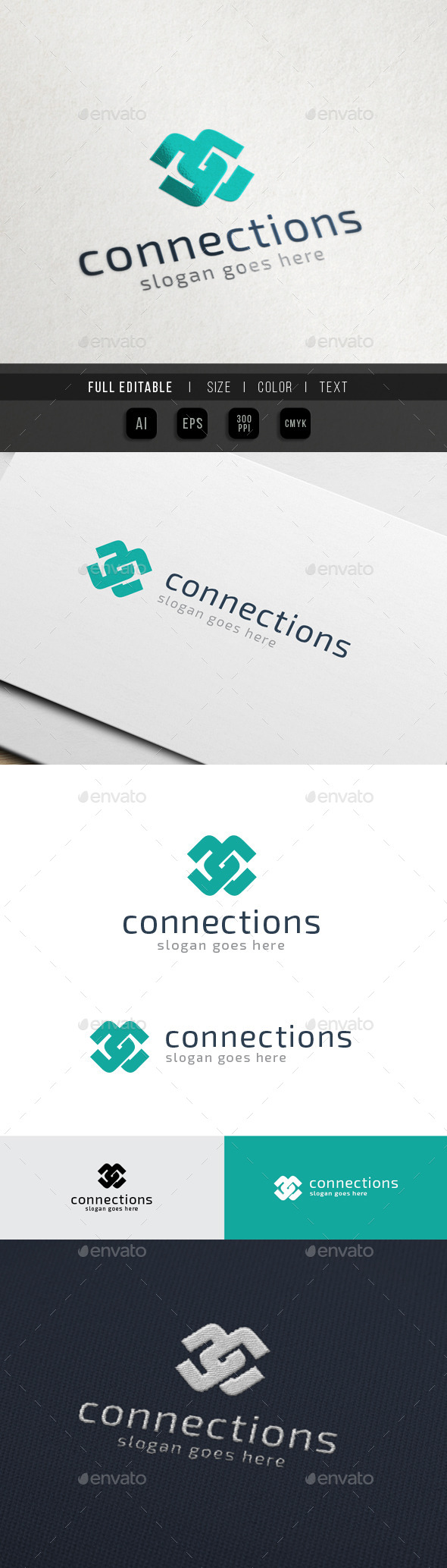 Content Connect - Letter C / CC - Letters Logo Templates