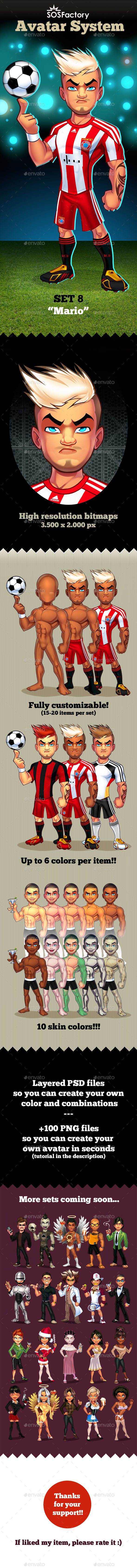 Avatar System: Set 08 - Characters Illustrations
