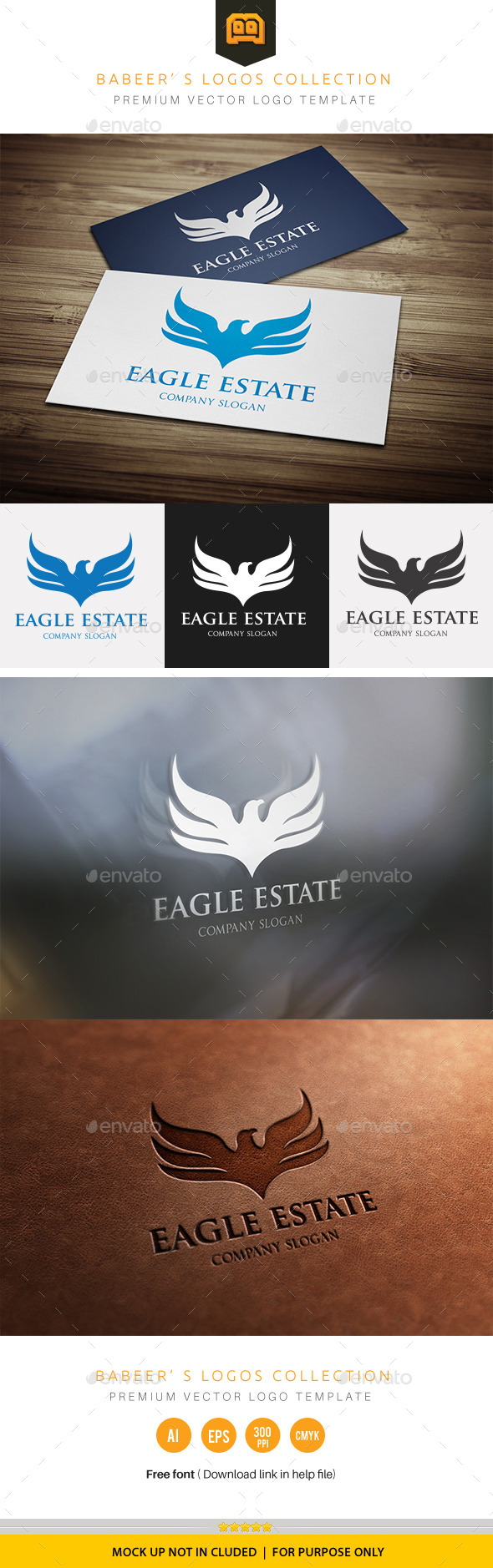 Eagle Estate - Animals Logo Templates