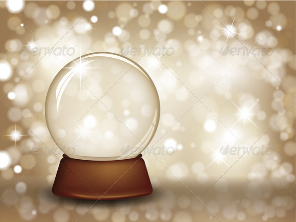 Christmas snow globe - Characters Vectors