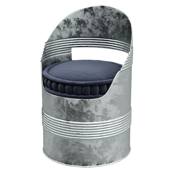 Barrel chair with - 3Docean 10549365