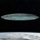 UFO Flying Saucer Approaching to Earth - VideoHive Item for Sale