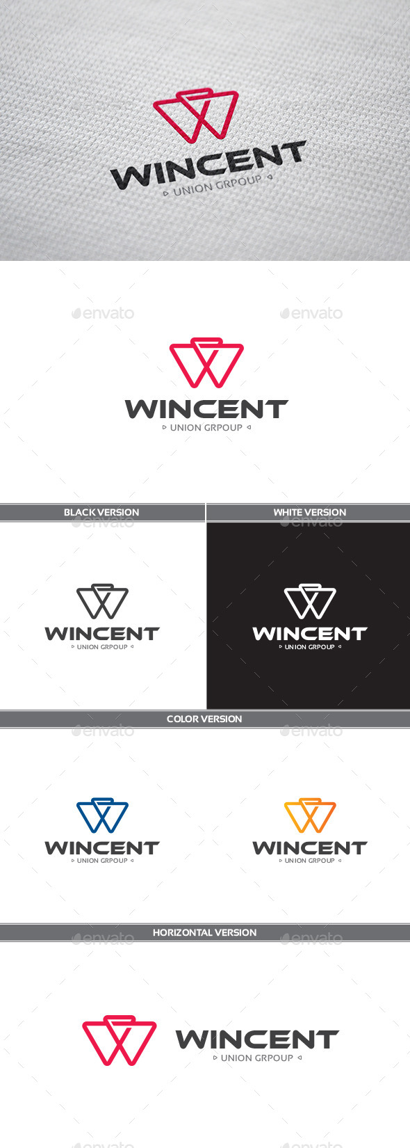 Wincent Logo - Letters Logo Templates