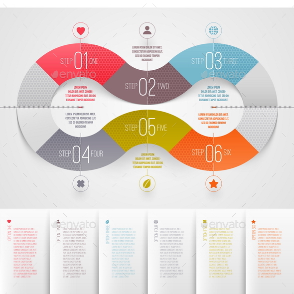 Template Infographics Design - Conceptual Vectors