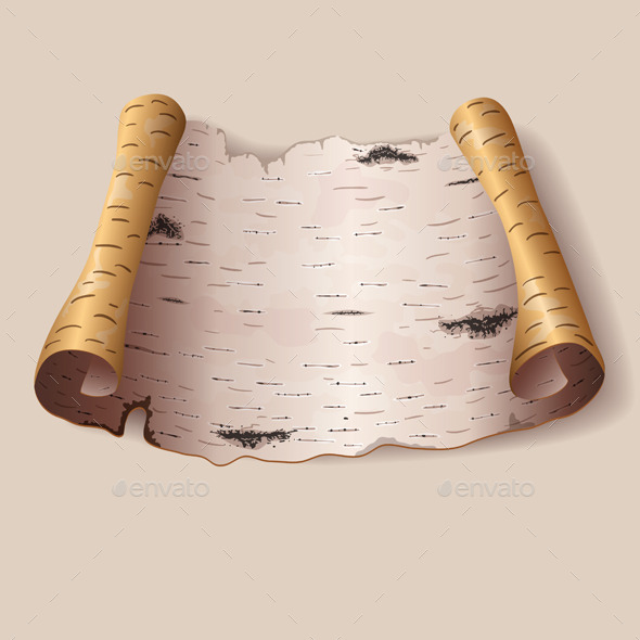 Piece of Birch Bark - Backgrounds Decorative
