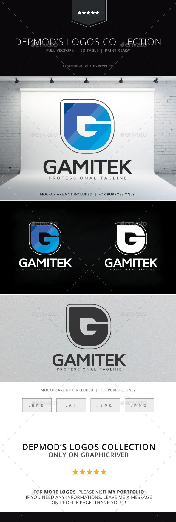 Gamitek Logo - Letters Logo Templates