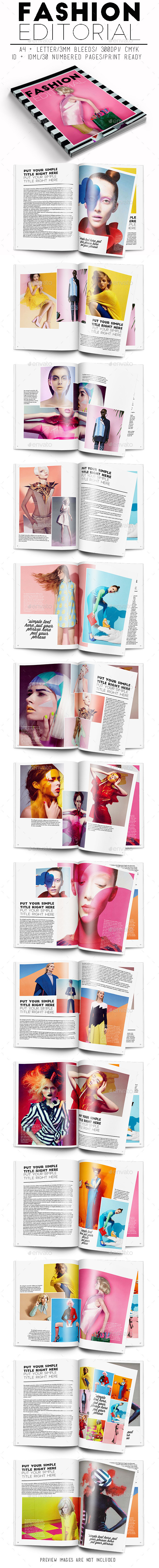 Fashion Editorial - Magazines Print Templates
