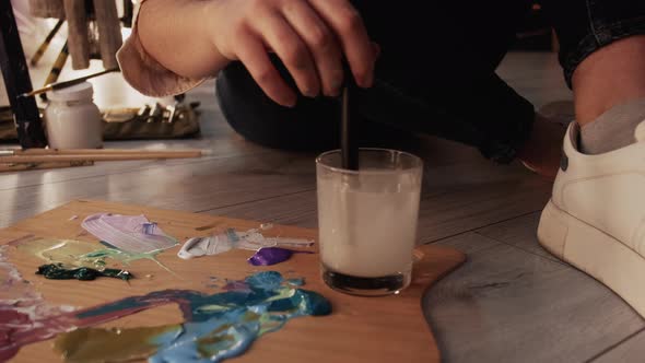 Mixing Paints Color Magic Artistic Process alt