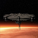 Huge Alien Spaceship Flying From Mars  - VideoHive Item for Sale